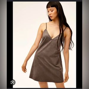 Wilfred Free Vivienne Dress in Charcoal Grey